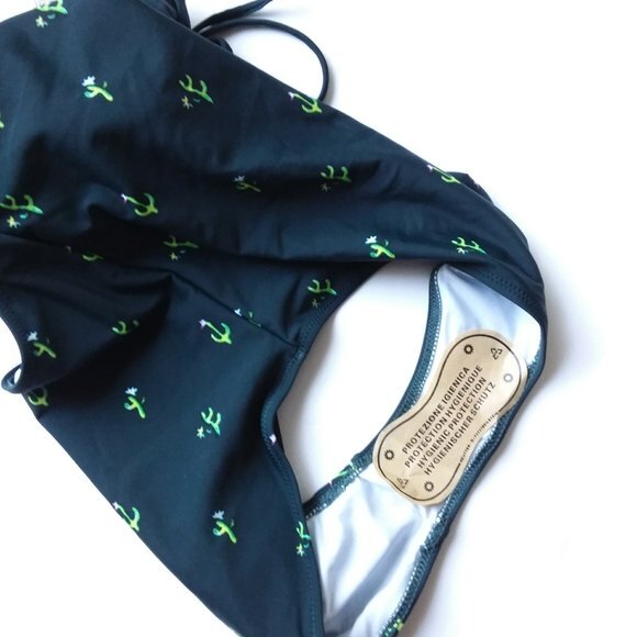 Cupshe Cactus Print Plunge One Piece Swim Suit S - Picture 8 of 12